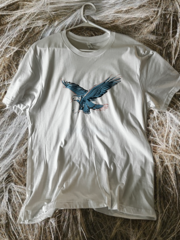 front view of the eagle t-shirt