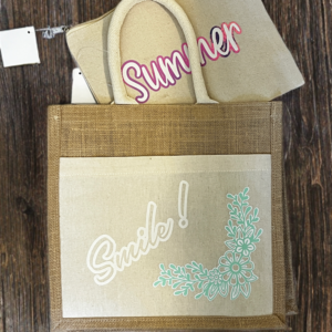 Smile bag with a small bag inside for summer