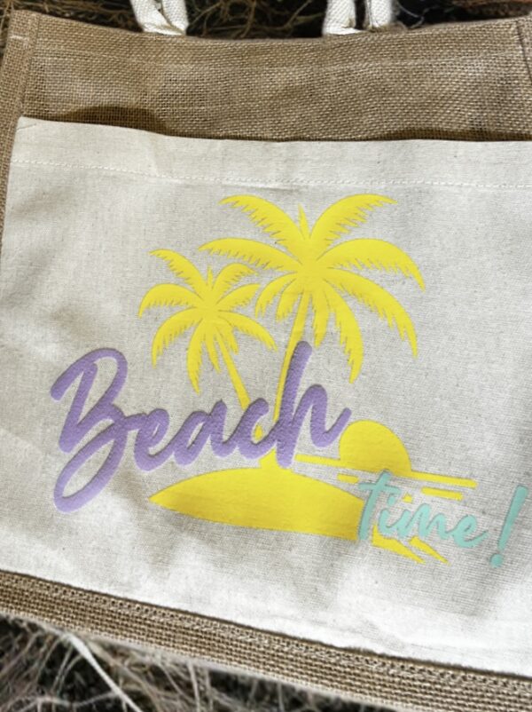 image of a beach bag from another angle